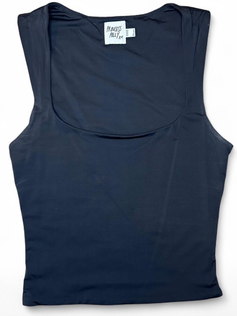 Princess Polly Black Scoop Neck Tank